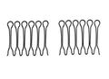 Female Fixed Broken Hair Invisible Hairpin