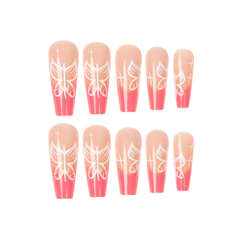 Fashion Butterfly Long Ballet Wear Nail Tip