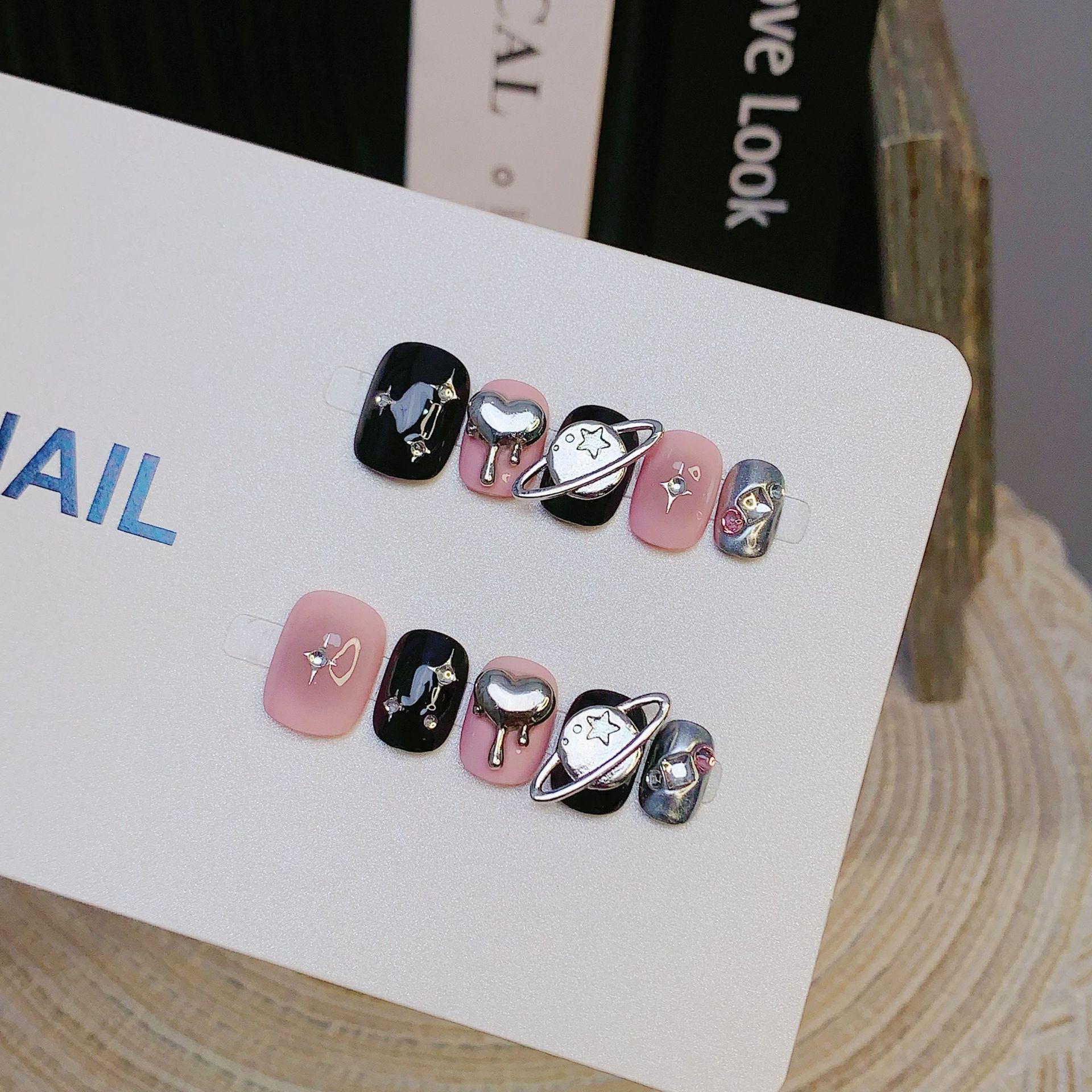Handmade AutumnWinter Nail Caps Sweet Cool And Adorably Cosmic