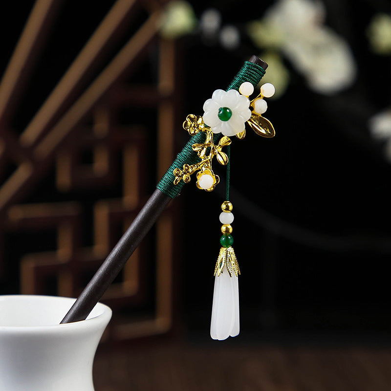 Ebony Hairpin Cheongsam Hanfu Tassel