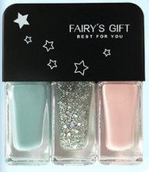 Fairy's Gifts Three-in-one DIY No-bake Tearable Sequined Nail Polish Set