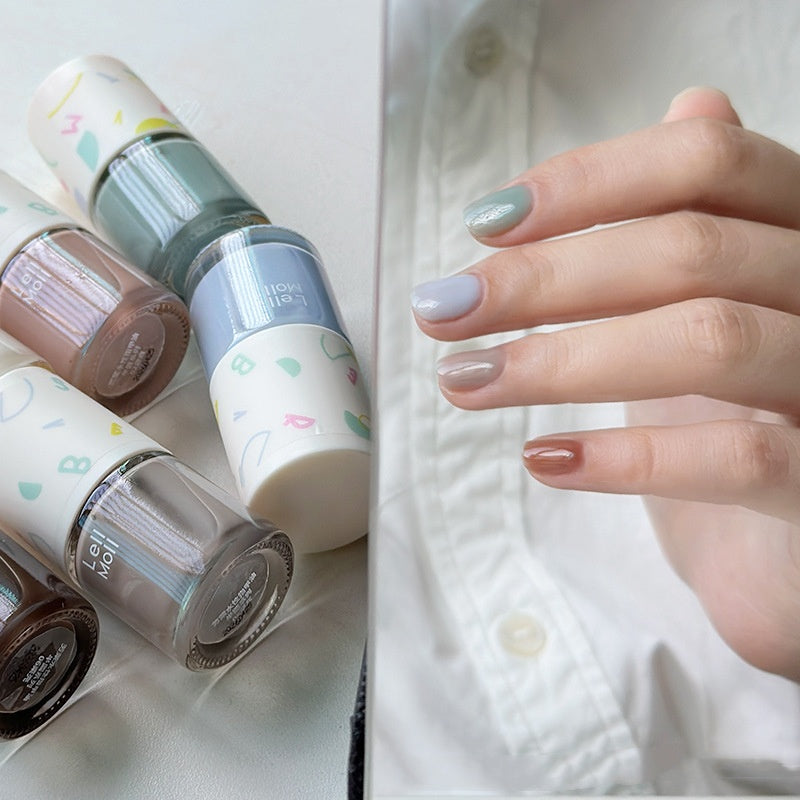 Lell Moll Water-based Tearable Nail Polish Baking-free And Tasteless