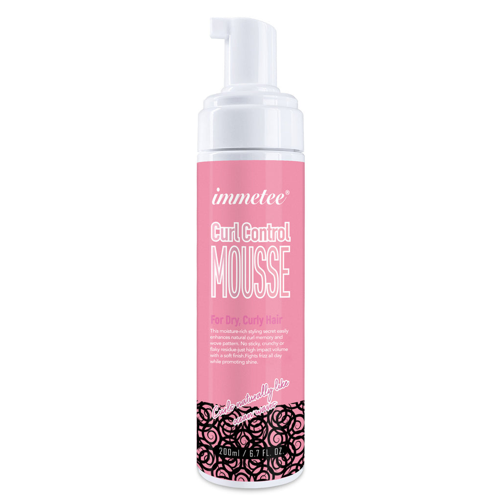 Immetee Curly Hair Shaping Mousse Moisturizing And Scalding Hair Care Elastin Bubble Mousse