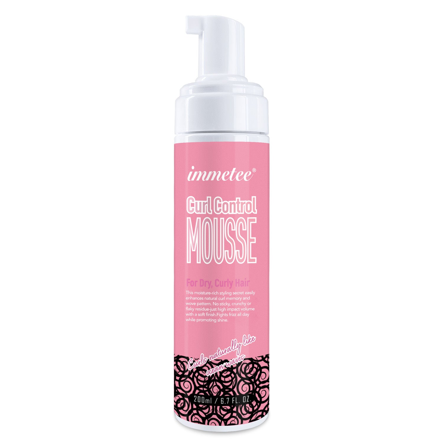 Immetee Curly Hair Shaping Mousse Moisturizing And Scalding Hair Care Elastin Bubble Mousse