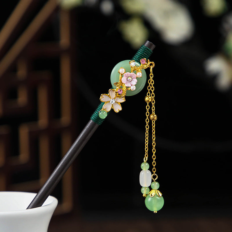 Ebony Hairpin Cheongsam Hanfu Tassel