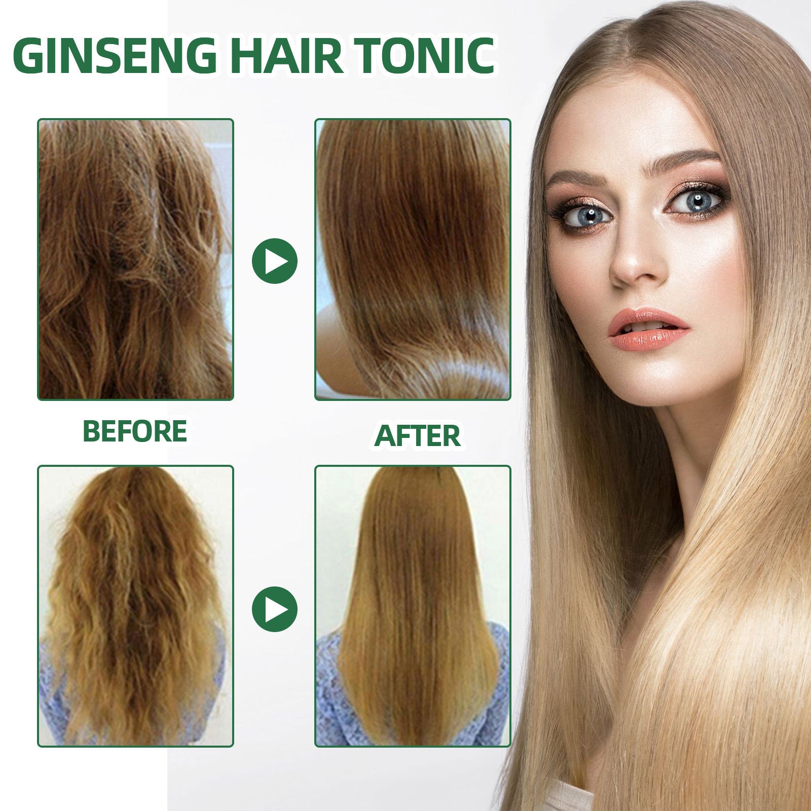 Ouhoe Ginseng Hair Growth Liquid Spray To Prevent Hair Loss
