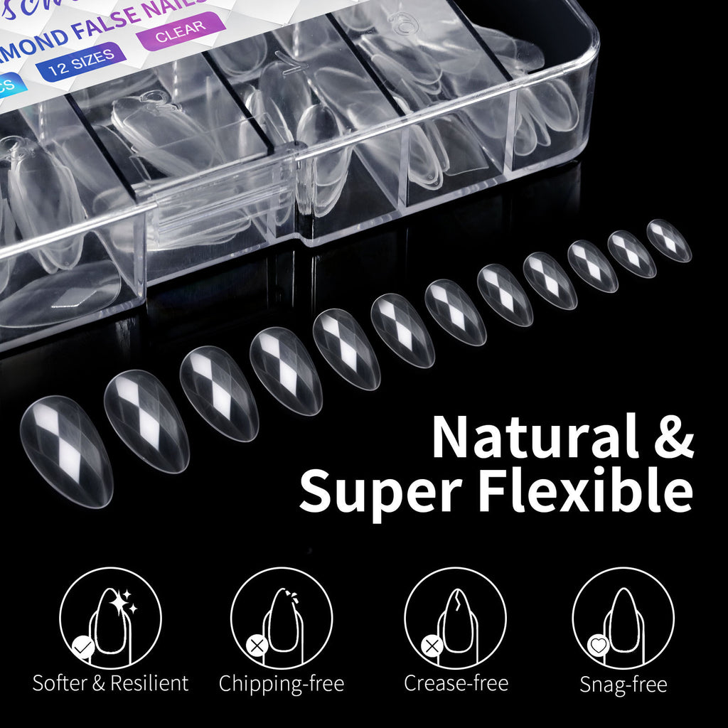 3D Diamond Wear Long Shaping Nail Tip