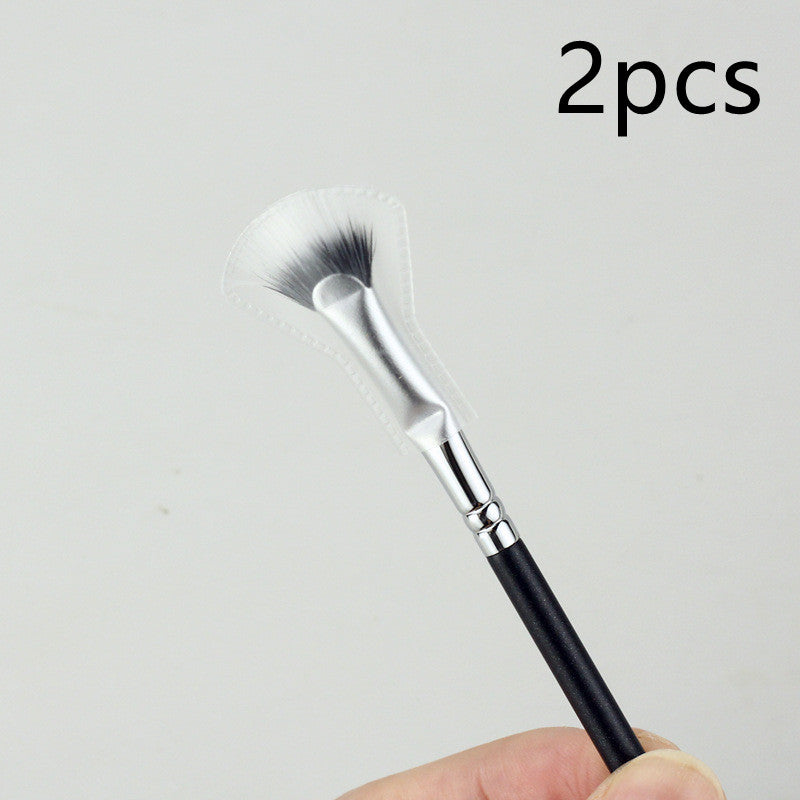 Fan-shaped Dotted Color Powder Mascara Brush