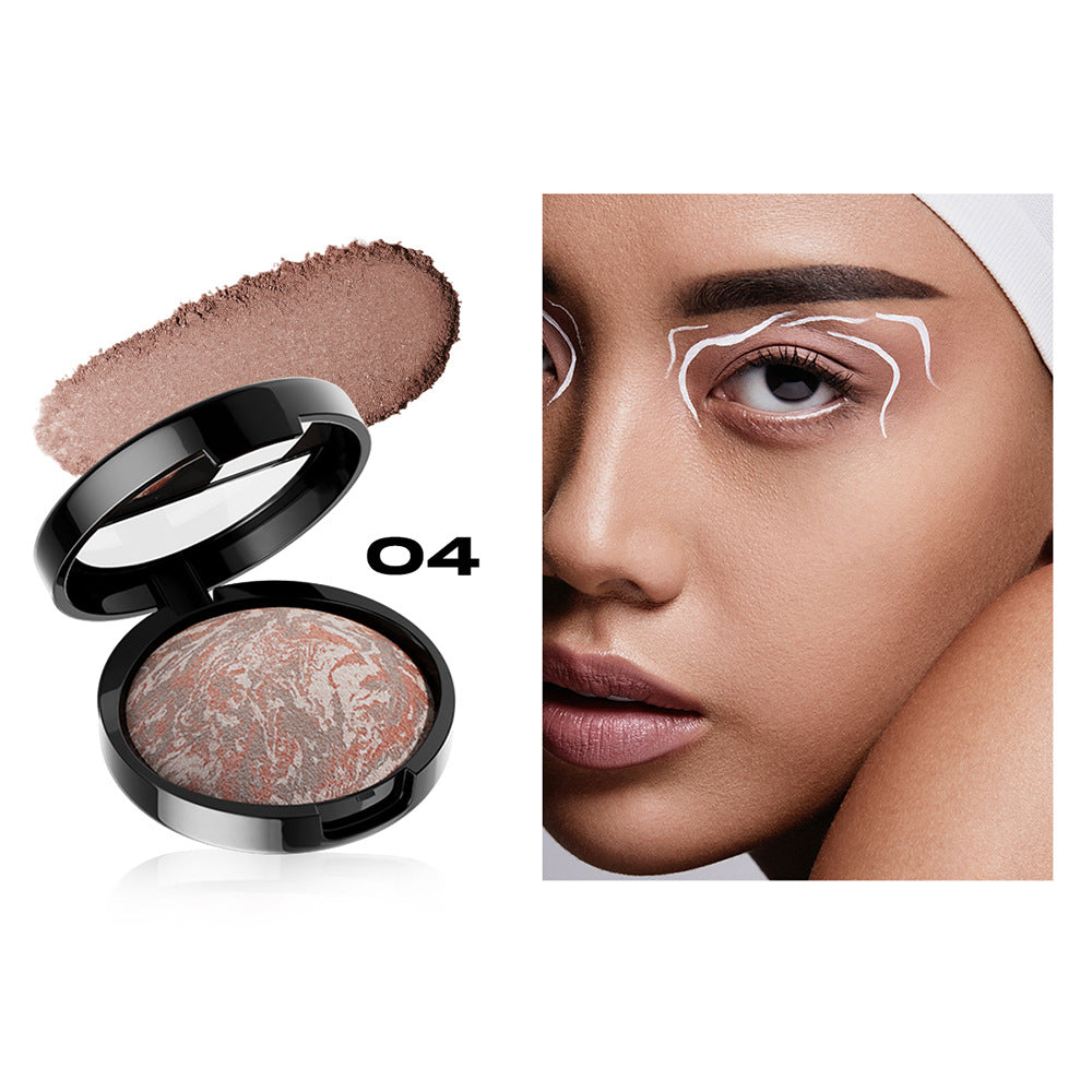 4-color Pork Belly Baked Powder Foundation Powder Fine Silky Improve Skin Color