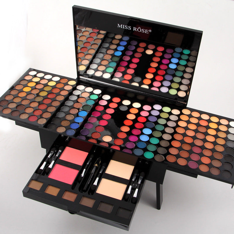 Miss Rose 180 Colors Eyes Shadow Blush Set Personalized Piano-shaped Makeup Palette Box