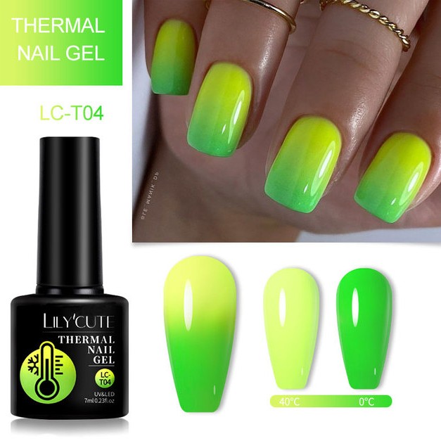 Lilycute Color Changing Thermal Gel Nail Polish Winter Purpl