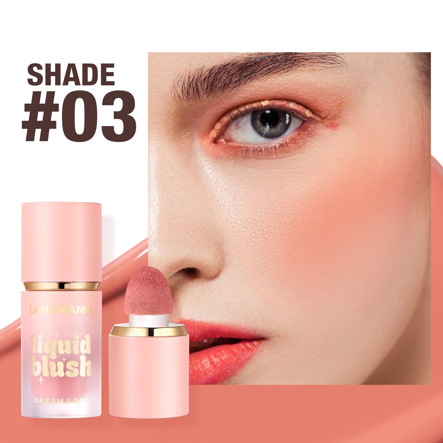 Langmanni Liquid Blush Facial Makeup Repair