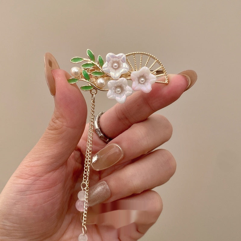 Clip Hairware Full Diamond Wheat Grip