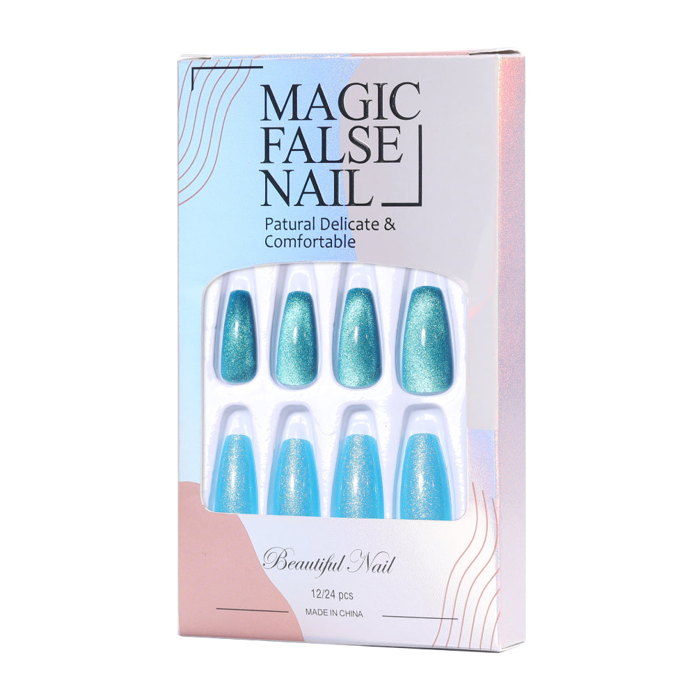 Fake Nail Patches Hand Wearing Nail Art