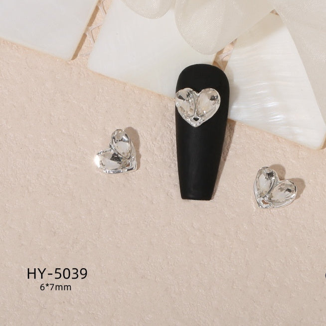 Alloy Nail Art Decorations Moon Flower And Butterfly Nail Studs