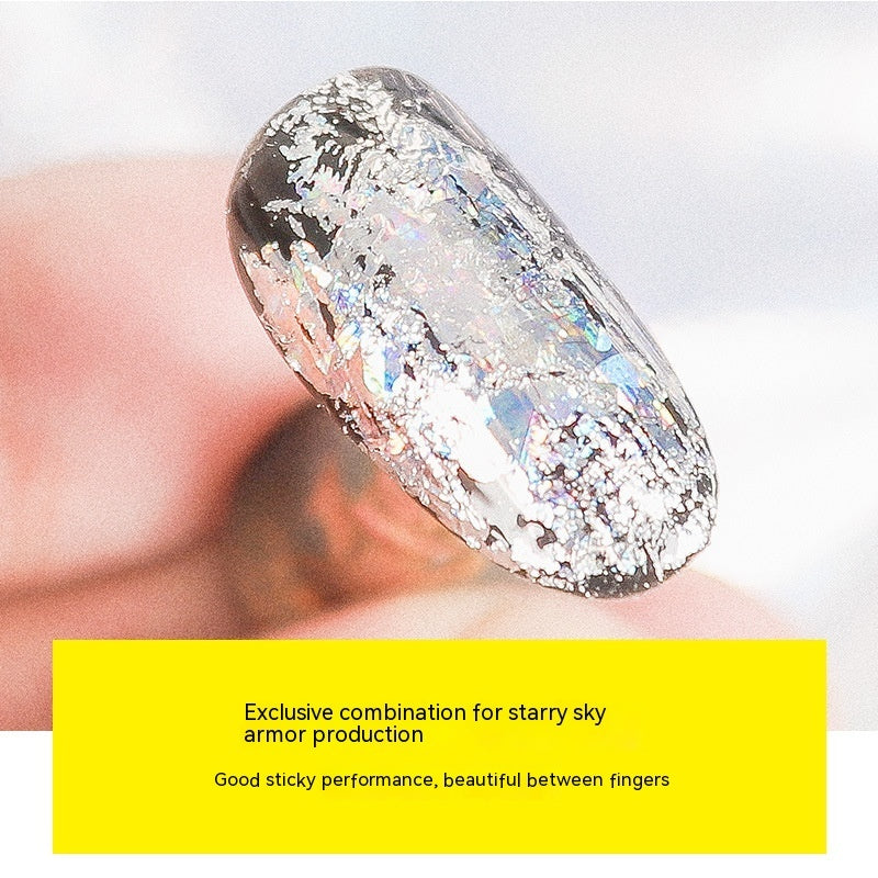 XKJ Nail Art Starry Sky Glue Phototherapy 16ml