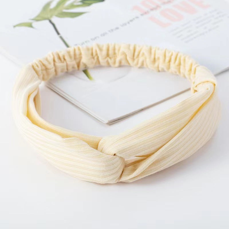 Hairband Cross Knitted Thread Hairware