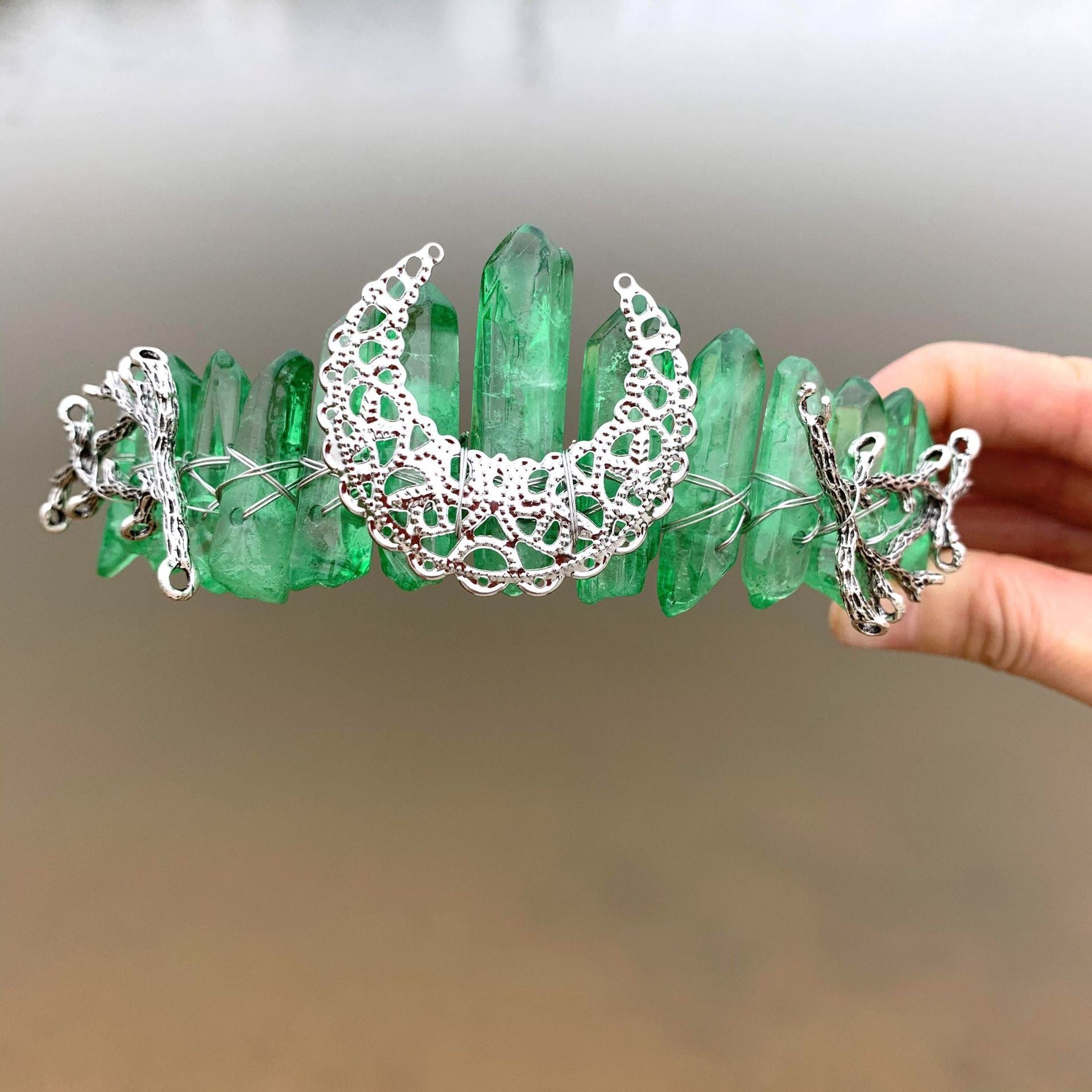 Festive Hair Comb On Moon Branch Hair Band