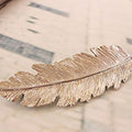 Fashion Lady Feather Leaf Spring Hairpin