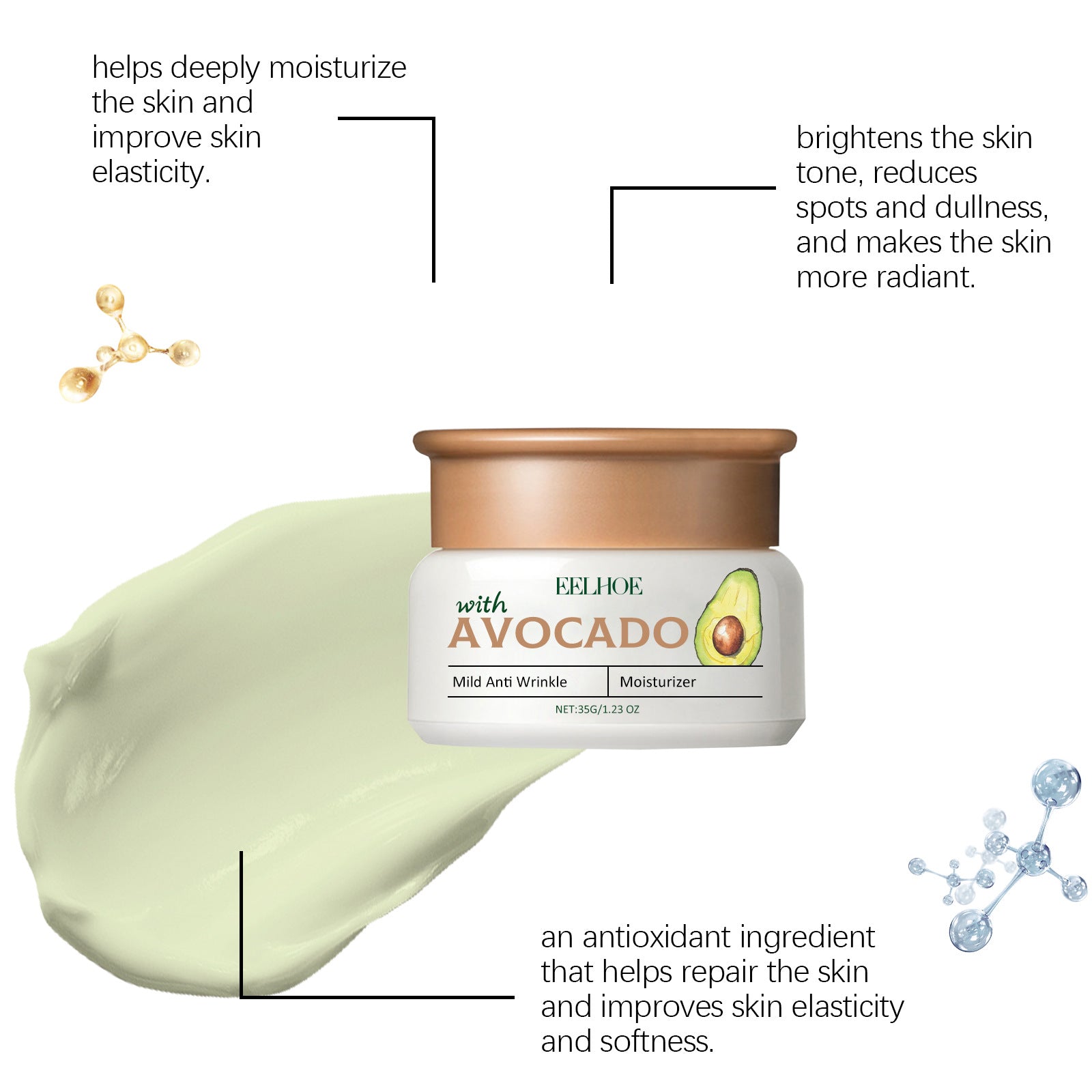 Avocado Fade Wrinkles Cream Moisturizing