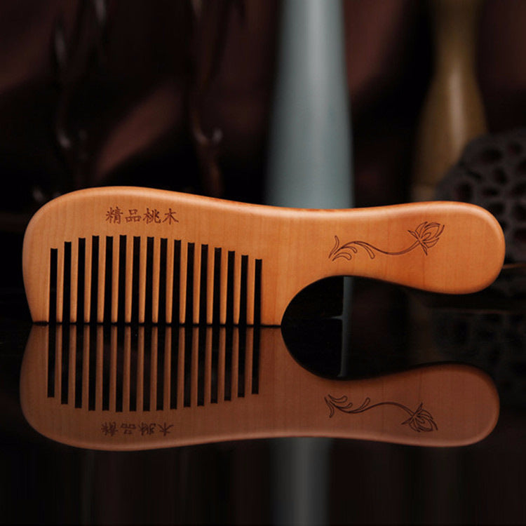 Natural Wood Comb Household Portable Anti-small Electrostatic Massage Hair Comb Long Hair Smooth Comb