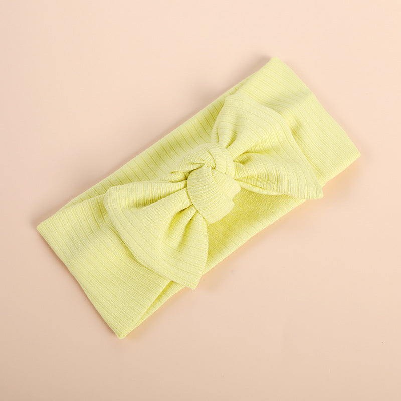 Baby Knitted Stretch Non-marking Bow Hair Tie