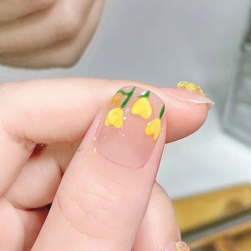 Hand Painted Tulip Nail Patches