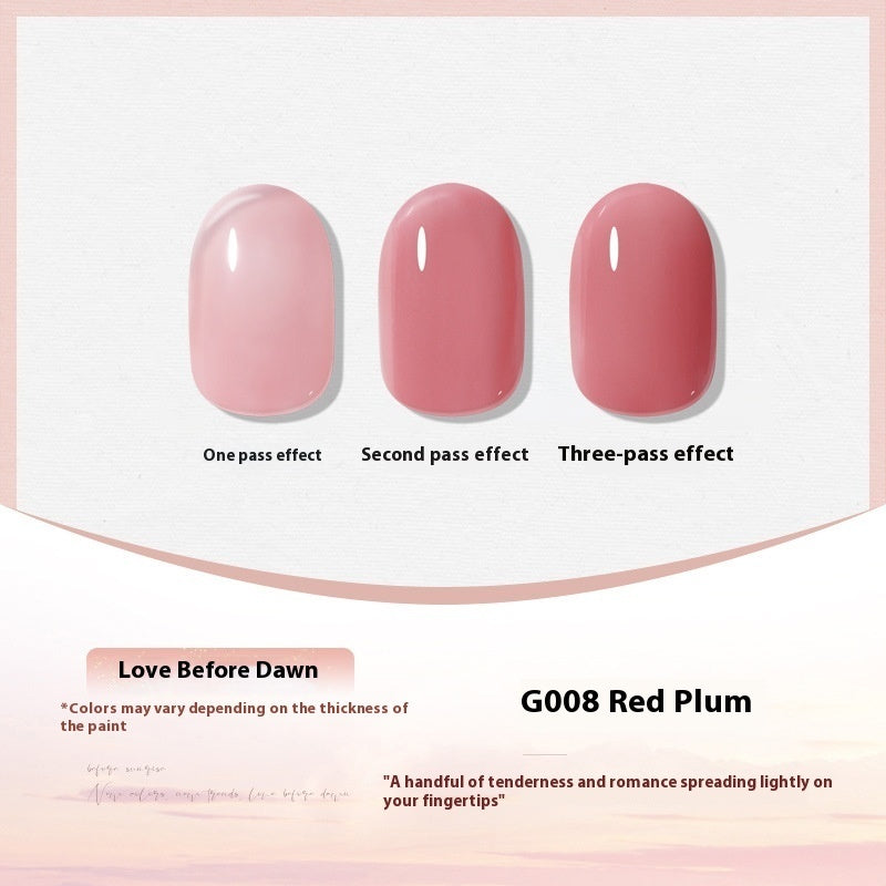 XEIJAYI Polish White Nude Transparent Color Nail Beauty UV