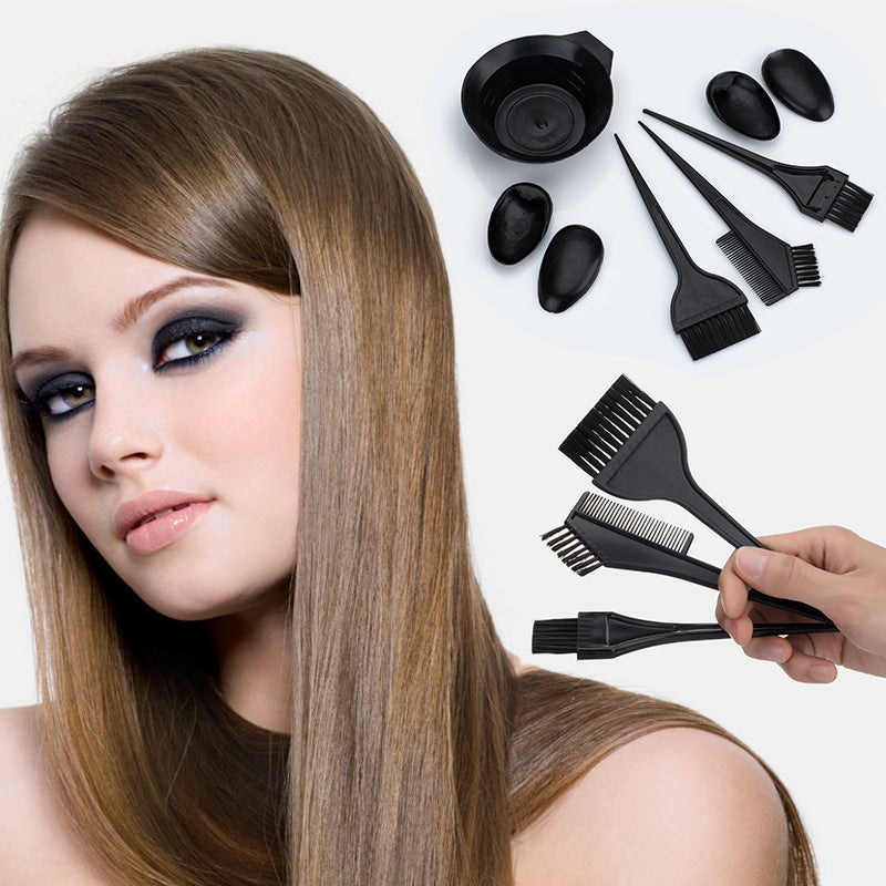 Dyeing Bowl Highlighting Brush Comb Earmuffs Hairdressing Tools