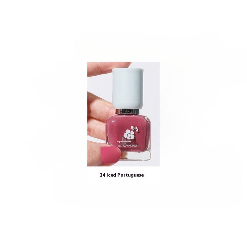 Wutering Water-based Quick-drying Baking-free Long-lasting Tearable Popular Color White Fragrance-retaining Nail Polish