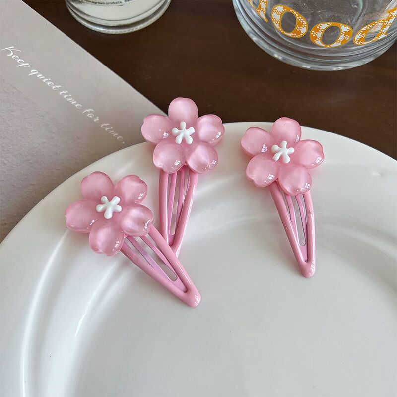 Sweet Bangs Cherry Blossom Hair Clip Versatile For Women