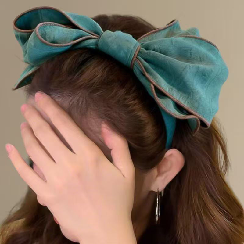 Wide-brimmed Headband With A 3D Bow For Women