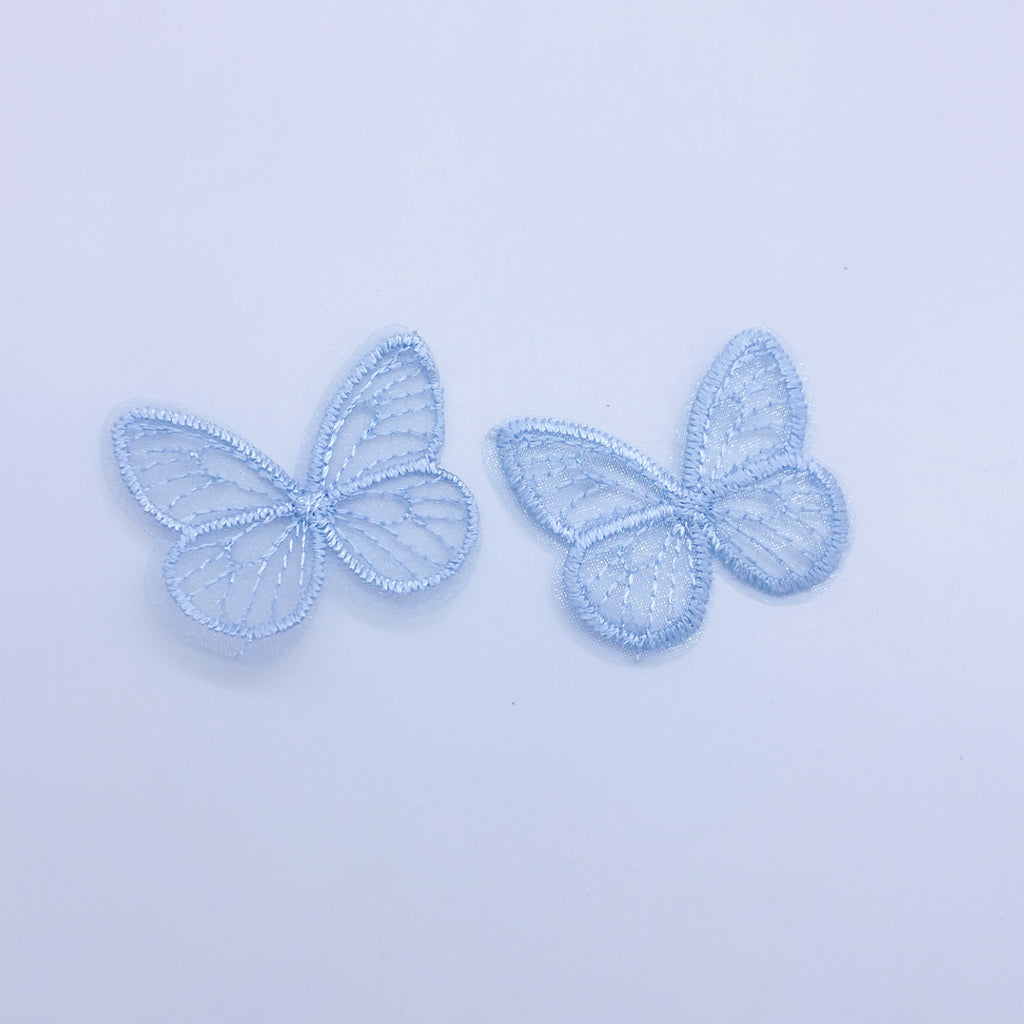 Embroidery Butterfly Piece Hair Accessories Headwear Material Clothing Decoration Accessories