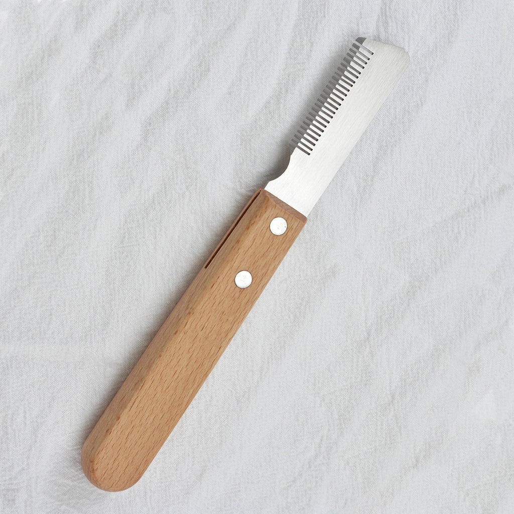 Pet Stripping Comb Dog Stripping Knife Grooming Tool Multifunction Remove Floating Hair Dog Stripping Knife With Wood Handle For Cats Dogs