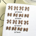 Maillard Leopard Bow Nail Accessories