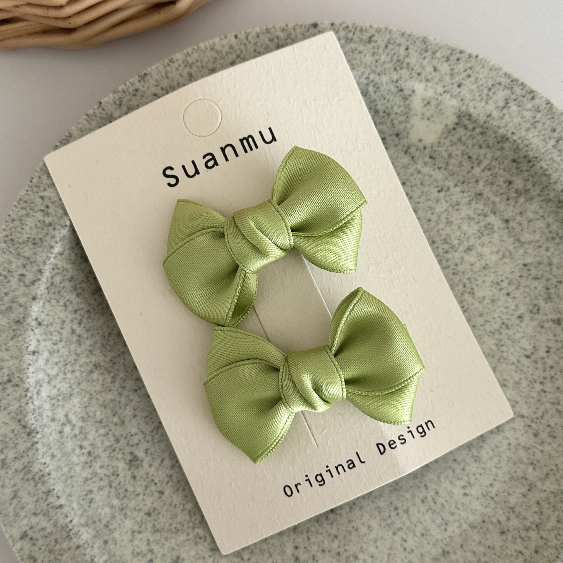 Cream Color Sweet Bowknot Children's Exquisite Side Clip Hairpin