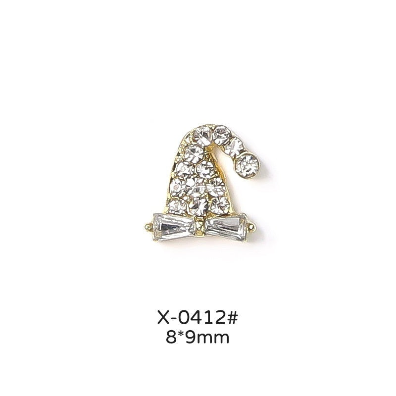 Christmas Love Bell Metal Nail Drill Accessories