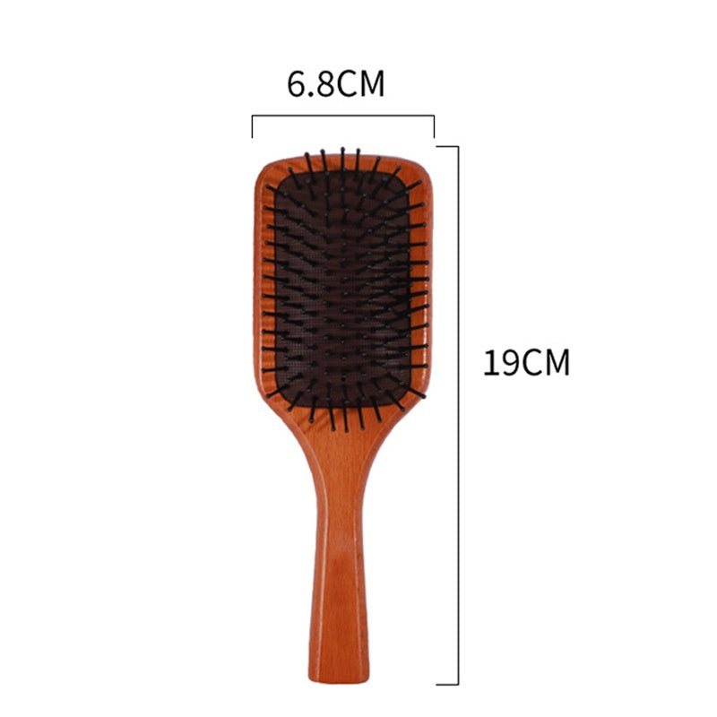 Airbag Beech Wood Non-knotted Daily Lady Massage Comb