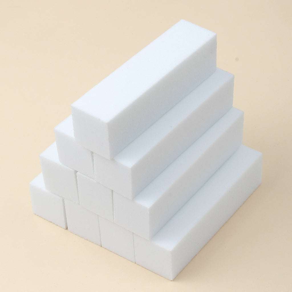 Nail White Tofu Block Color High Foaming Four Sides Grinding Block