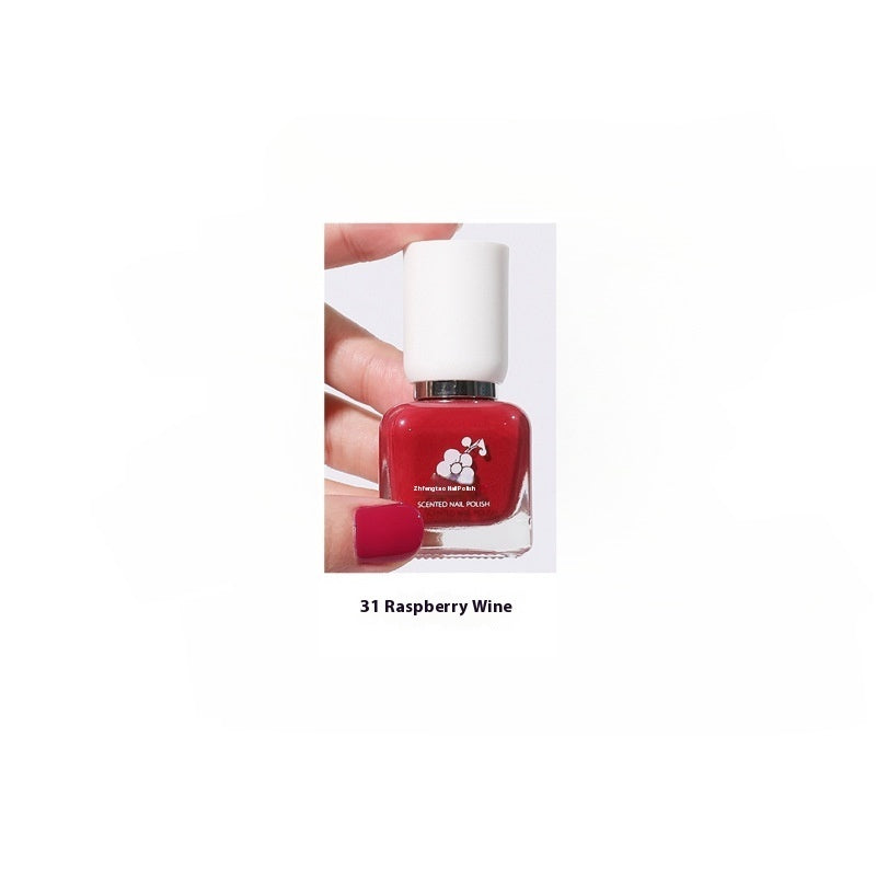 Wutering Water-based Quick-drying Baking-free Long-lasting Tearable Popular Color White Fragrance-retaining Nail Polish
