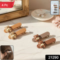 Cute Teddy Bear Decorative Hair Clips (4 Pc)