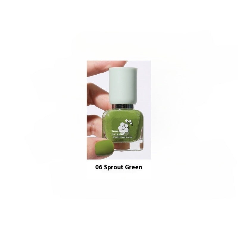 Wutering Water-based Quick-drying Baking-free Long-lasting Tearable Popular Color White Fragrance-retaining Nail Polish
