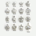 Diamond-encrusted Pearl Crown Nail Decoration