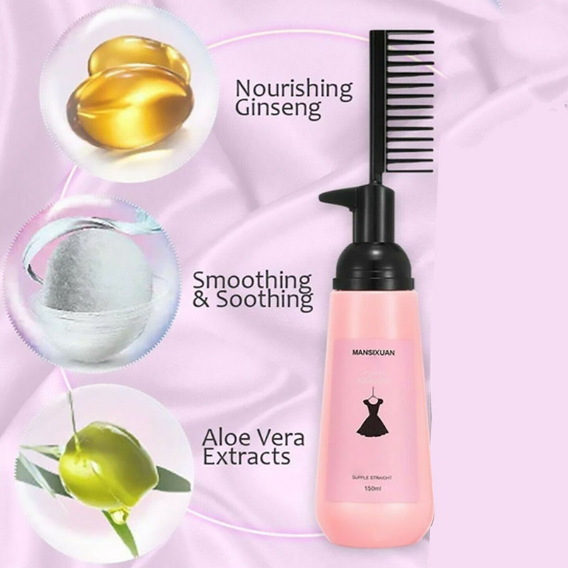 Clip Free Straight Hair Softener Styling Comb