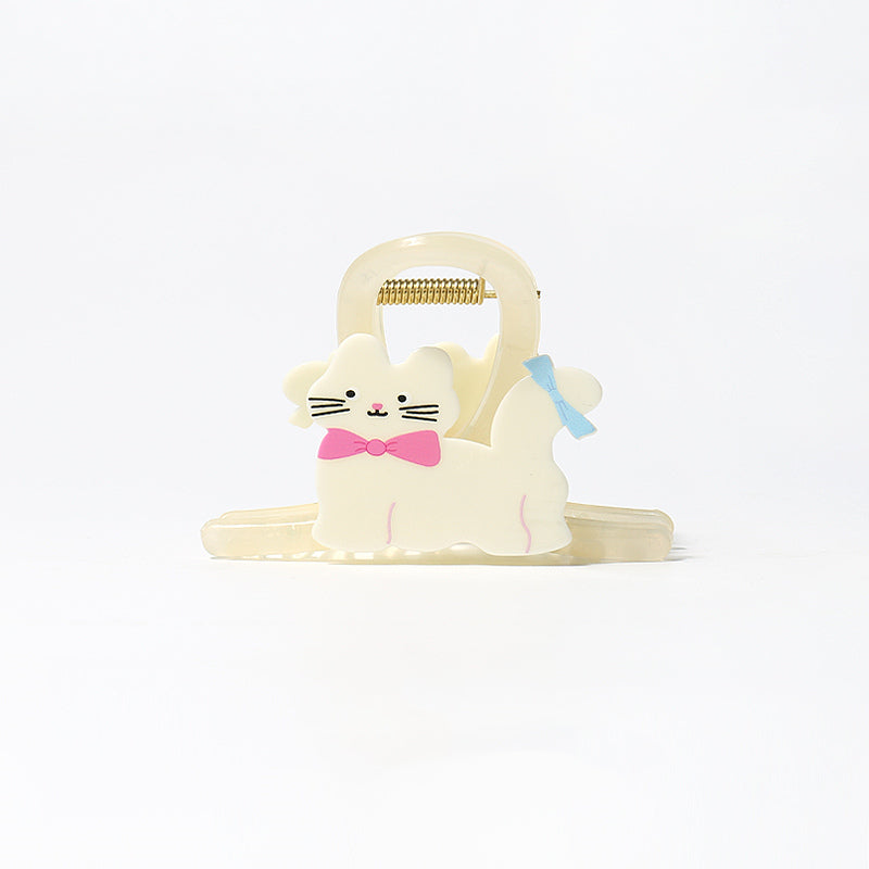 Milk White Cute Cat Claw Clip Girl Hair Accessory Hair Clip