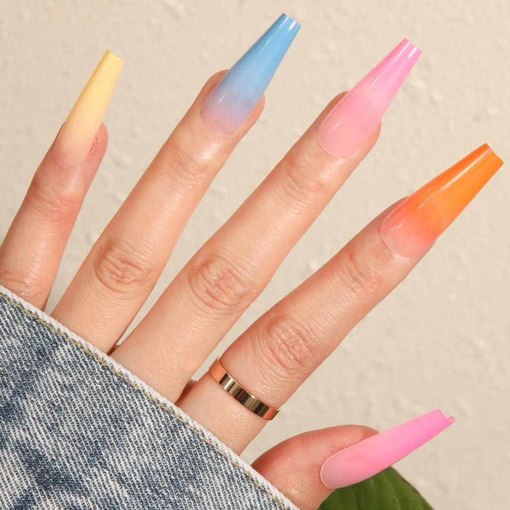 New Tapered Long False Nail Plate