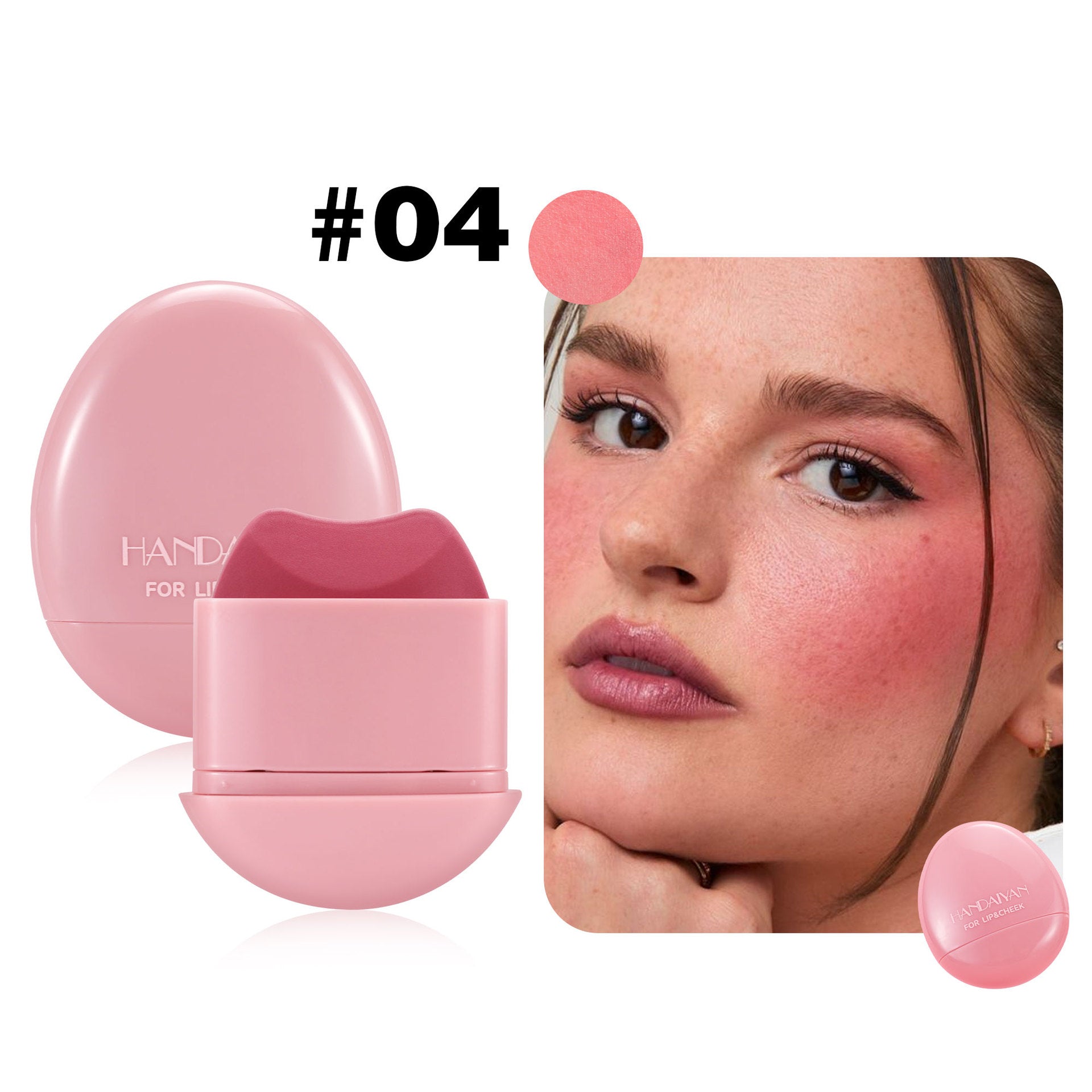 Handaiyan Pebble Easy To Color Monochrome Matte 5-color Blush