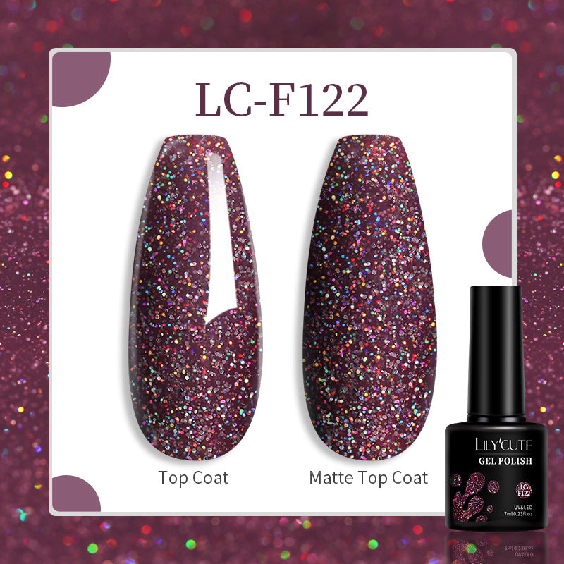 Lilycute 184 Colors Full Set Nail Glue Set Matte Nail Art Non-wash Sealing Layer Nail Polish Gel Base Gel