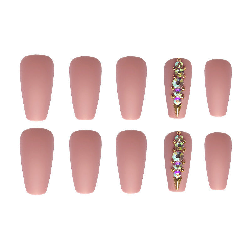 Matte Nail Tip Ballet Nail Frosted Nail Patch Long