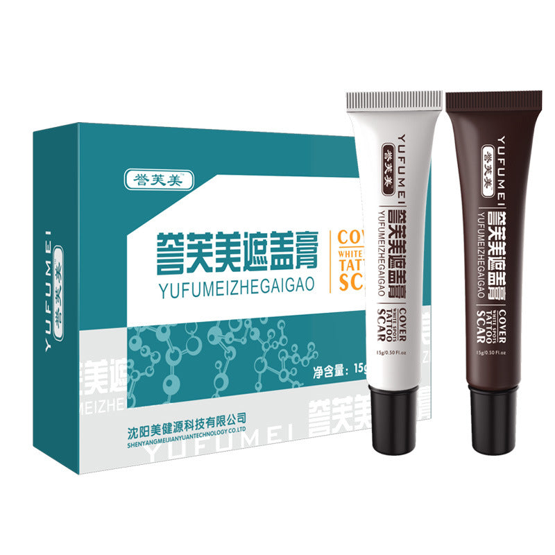 2Fashion Vatican Covering Cream Covering White Spots Birthmark Scars Tattoo Covering Cream Concealer Cream Pen Liquid Combination
